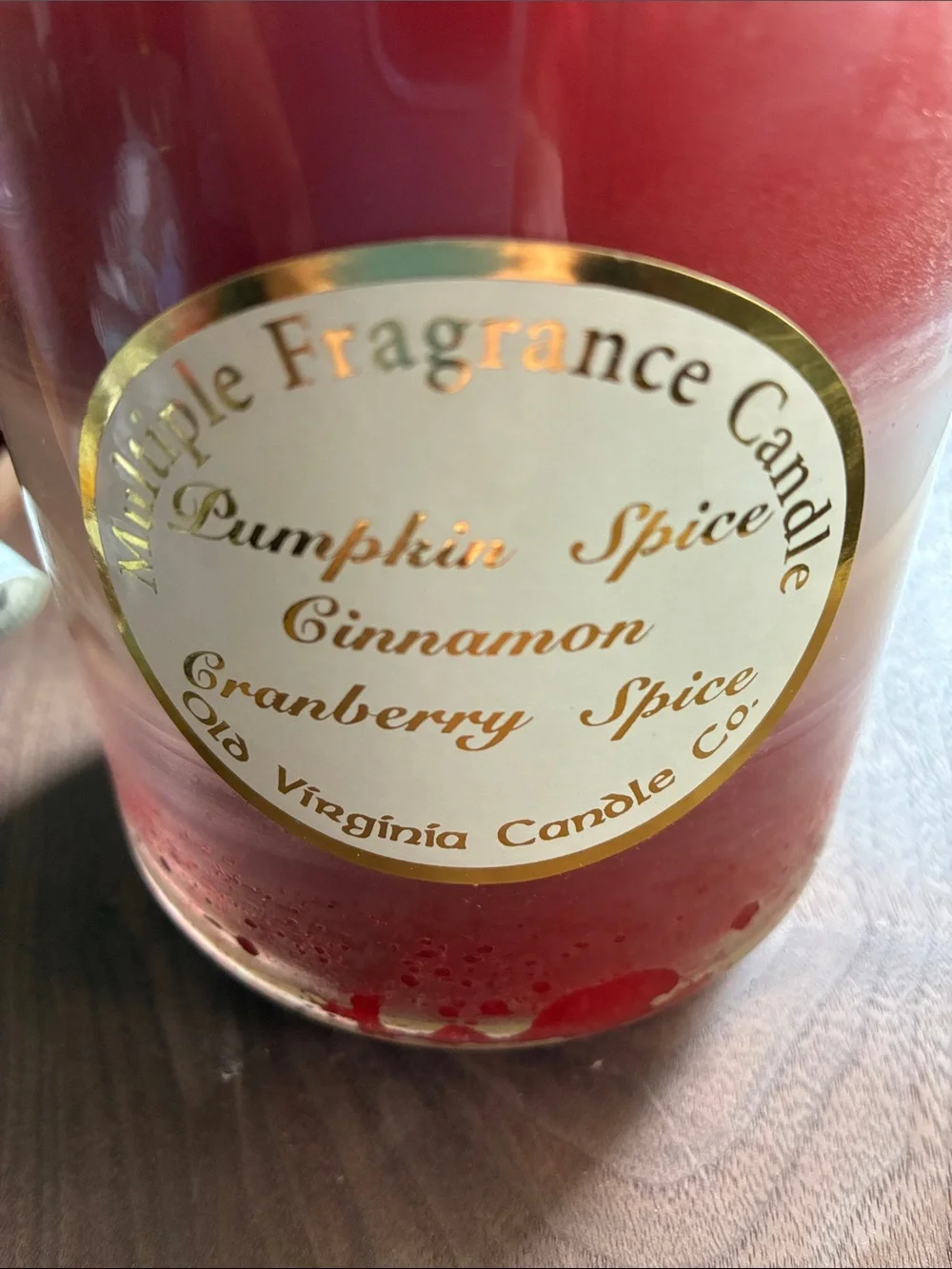 Vintage  Old Virginia Candle Company candle